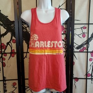 Spectra Orange Retro Charleston Tank